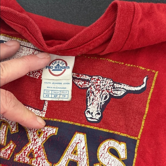 Red Texas Kids T-Shirt 90’s vintage - Picture 2 of 2